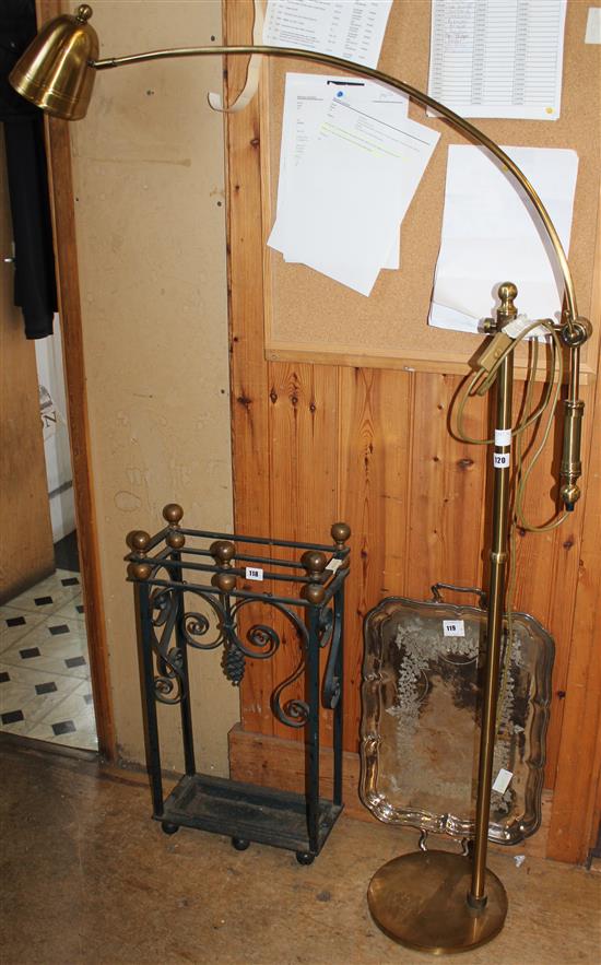Brass lamp stand